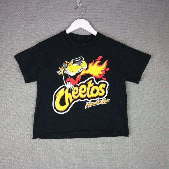 Cheetos Flaming Hot Cropped Tee Womens Small - Picture 1 of 6